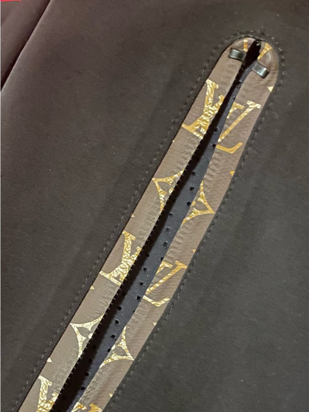 Louis Vuitton Black Stretch Leggings with Monogram Waistband - Picture 6 of 9